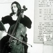 [Fig. 3] Komar & Melamid with Charlotte Moorman. (1976) Passport: Codes. Moscow, private apartment and with guests around the world. Photo: Peggy Kaplan.