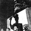[Fig. 28] Laibach. (n.d.) At the grave of Karl Marx. Highgate Cemetery, London. Photo: The artists.